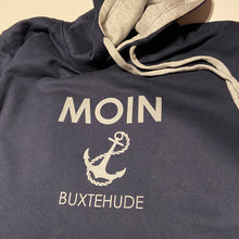Lade das Bild in den Galerie-Viewer, Hoodie Moin Buxtehude mit Anker-Motiv
